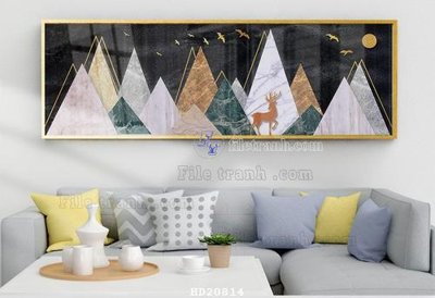 File gốc File tranh hiện đại pha lê gương HD20814 (trang trí) phòng trẻ em
