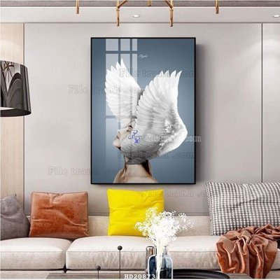 Ảnh gốc file in lụa File tranh hiện đại pha lê gương HD20873 chi tiết