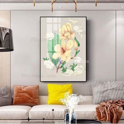 File gốc File tranh hiện đại pha lê gương HD20888 (thiết kế) độc quyền