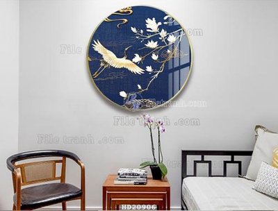 Hình ảnh file gốc File tranh hiện đại pha lê gương HD20906 cho in UV