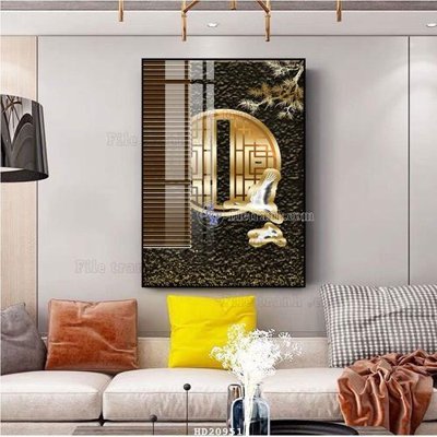 File PSD File tranh hiện đại pha lê gương HD20951 (gốc) tách lớp chi tiết