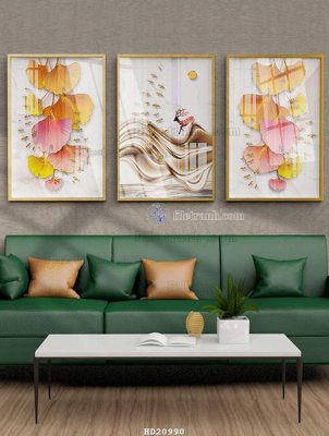 Cung cấp file tranh gốc File tranh hiện đại pha lê gương HD20990 độc quyền