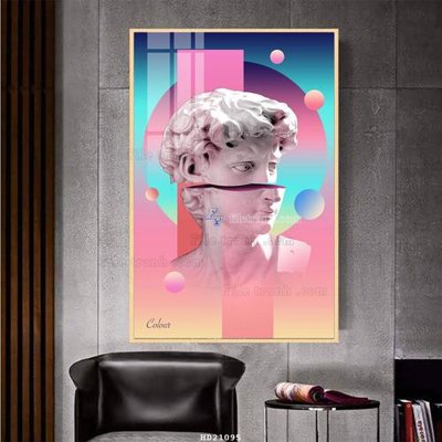 File gốc File tranh hiện đại pha lê gương HD21095 (in tráng gương) ốp tường