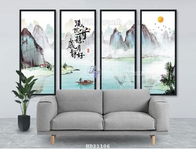 Download file gốc File tranh hiện đại pha lê gương HD21106 (in lụa) cao cấp