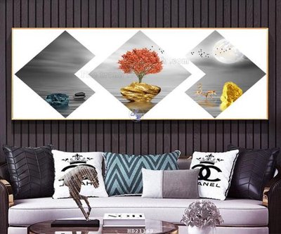 File gốc File tranh hiện đại pha lê gương HD21169 (in mica) cắt laser