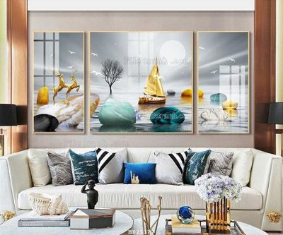 Tải về hình ảnh gốc File tranh hiện đại pha lê gương HD21177 sắc nét