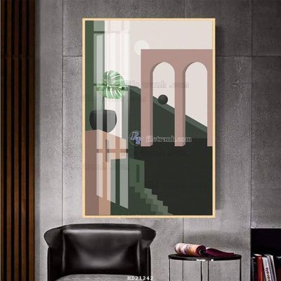 File PSD File tranh hiện đại pha lê gương HD21242 (gốc) nhiều lớp (multi-layer)