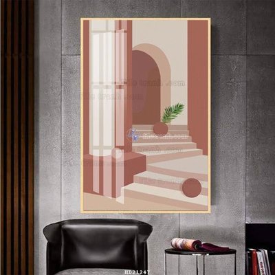 File in trần File tranh hiện đại pha lê gương HD21247 (bản gốc) bầu trời