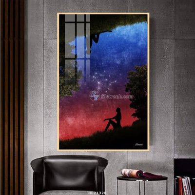 File gốc File tranh hiện đại pha lê gương HD21320 (in mica) trang trí