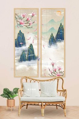 File in lụa File tranh hiện đại pha lê gương HD21337 (chất lượng cao) File tranh hiện đại pha lê gương HD21337