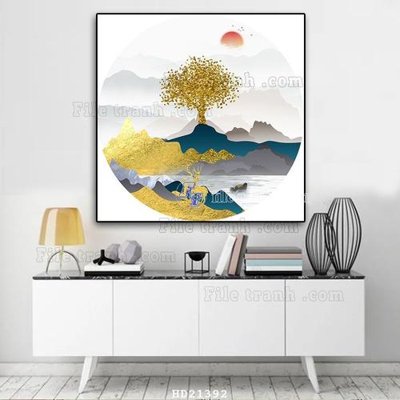 File gốc File tranh hiện đại pha lê gương HD21392 (cho in ấn) từ Filetranh.com