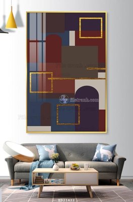 File in trần File tranh hiện đại pha lê gương HD21422 (bản gốc) 5D