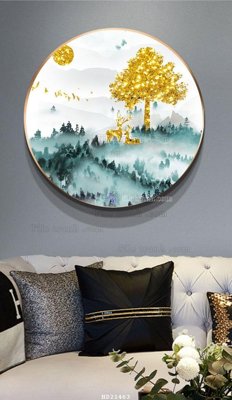 File gốc File tranh hiện đại pha lê gương HD21463 (ảnh rõ nét) để in