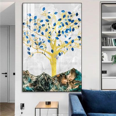 File gốc File tranh hiện đại pha lê gương HD21526 (cho in ấn) độc quyền