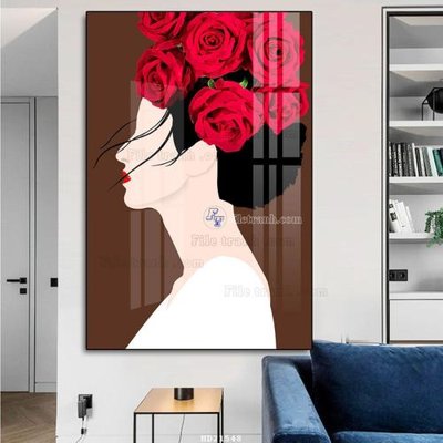 File gốc File tranh hiện đại pha lê gương HD21548 (in ấn) không giới hạn