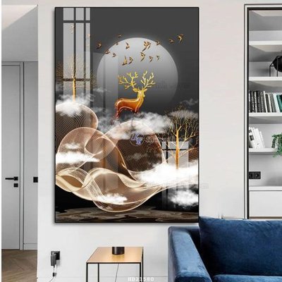 File tranh gốc File tranh hiện đại pha lê gương HD21580 chủ đề hiện đại