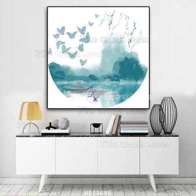 File ảnh File tranh hiện đại pha lê gương HD21655 (gốc) trang trí khách sạn