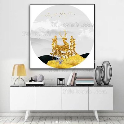 File tranh File tranh hiện đại pha lê gương HD21659 (gốc) chủ đề thành phố