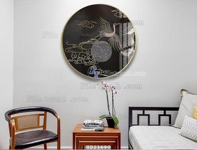 Tải file File tranh hiện đại pha lê gương HD21690 (gốc) chủ đề tâm linh