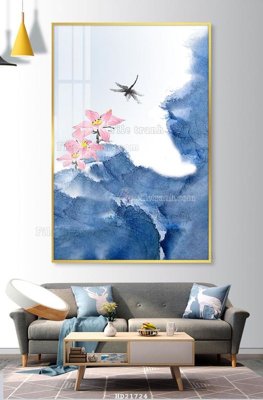 File gốc File tranh hiện đại pha lê gương HD21724 (ảnh chi tiết) để in trần