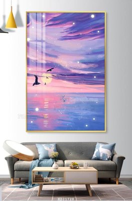 File in trần File tranh hiện đại pha lê gương HD21728 (file gốc) xuyên sáng