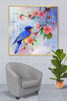 File gốc File tranh hiện đại pha lê gương HD21746 (in tráng gương) ốp tường