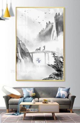 File gốc File tranh hiện đại pha lê gương HD21764 (trang trí) phòng làm việc