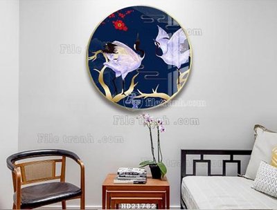 File gốc File tranh hiện đại pha lê gương HD21782 (in mica) cắt laser