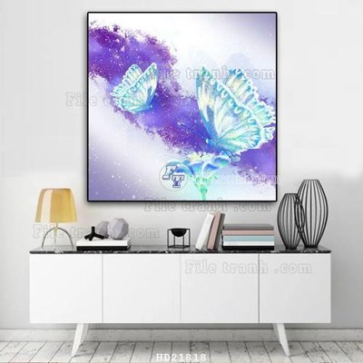 File gốc File tranh hiện đại pha lê gương HD21818 (chuẩn màu) cho in offset