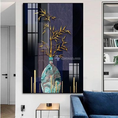 File gốc File tranh hiện đại pha lê gương HD21853 (in tráng gương) hiện đại