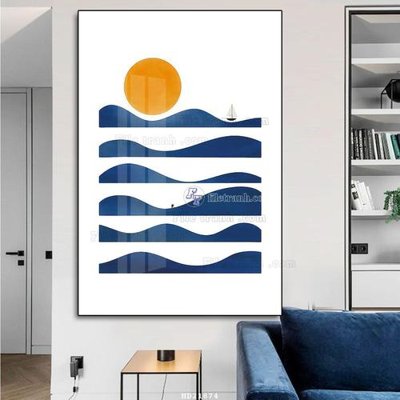 File tranh File tranh hiện đại pha lê gương HD21874 (bản gốc) in canvas