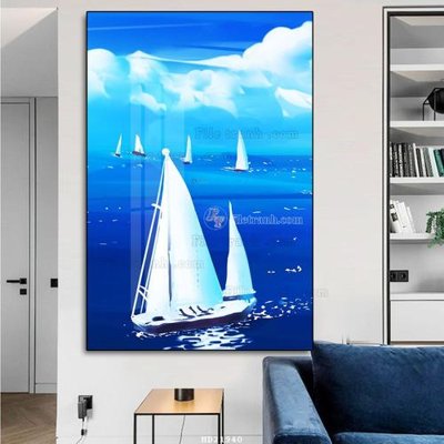 File gốc in mica File tranh hiện đại pha lê gương HD21940 chất lượng