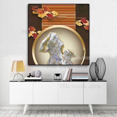 File tranh trang trí File tranh hiện đại pha lê gương HD22110 (tải file gốc)