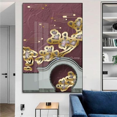 File in lụa File tranh hiện đại pha lê gương HD22128 (chất lượng cao) File tranh hiện đại pha lê gương HD22128