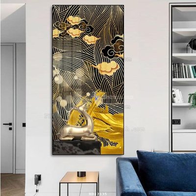 File in trần File tranh hiện đại pha lê gương HD22135 (file gốc) phong thủy