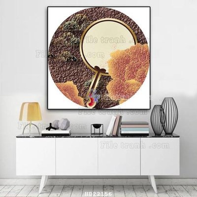 File gốc File tranh hiện đại pha lê gương HD22156 (in 3D) nghệ thuật