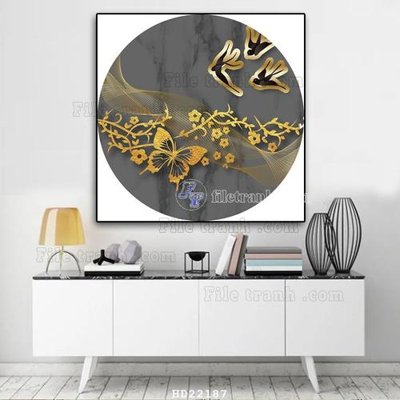 Mua file tranh gốc File tranh hiện đại pha lê gương HD22187 tại Filetranh.com