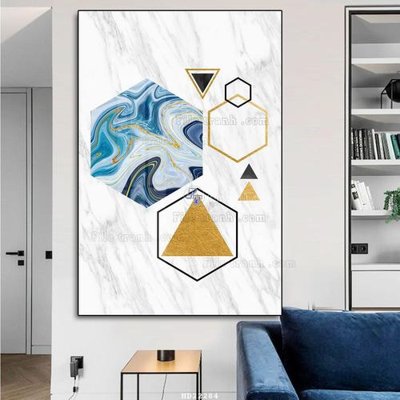 File ảnh File tranh hiện đại pha lê gương HD22284 (gốc) in decal dán tường