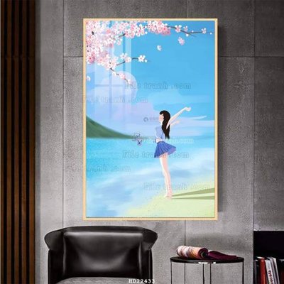 File gốc File tranh hiện đại pha lê gương HD22433 (chủ đề hiện đại) trang trí