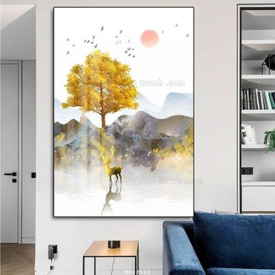 File tranh in trần File tranh hiện đại pha lê gương HD22522 (ảnh gốc siêu nét)