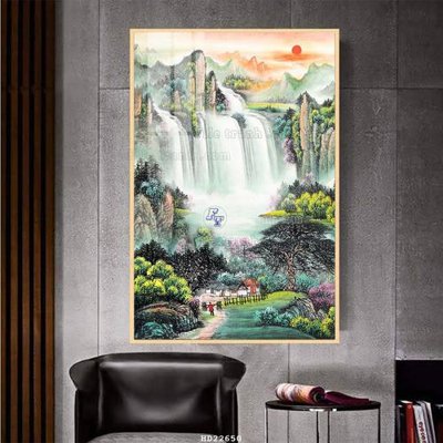 File tranh File tranh hiện đại pha lê gương HD22650 (gốc) in vải canvas
