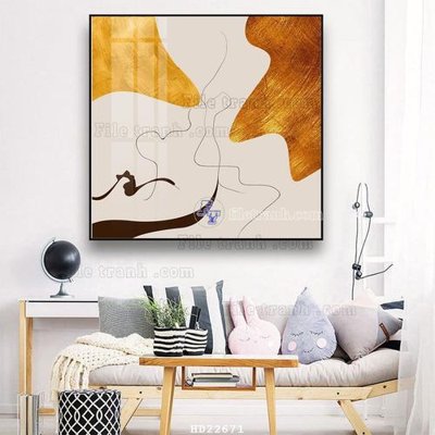 File gốc File tranh hiện đại pha lê gương HD22671 (cho in ấn) độc quyền