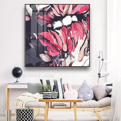 File tranh gốc PSD File tranh hiện đại pha lê gương HD22701 còn nguyên layer