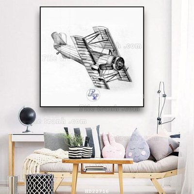 File in ấn File tranh hiện đại pha lê gương HD22716 (bản gốc) chất lượng cao