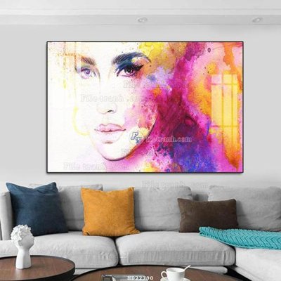 File gốc File tranh hiện đại pha lê gương HD22790 (trang trí) phòng ngủ