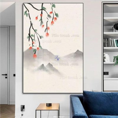 File tranh File tranh hiện đại pha lê gương HD22847 (bản gốc) trang trí văn phòng
