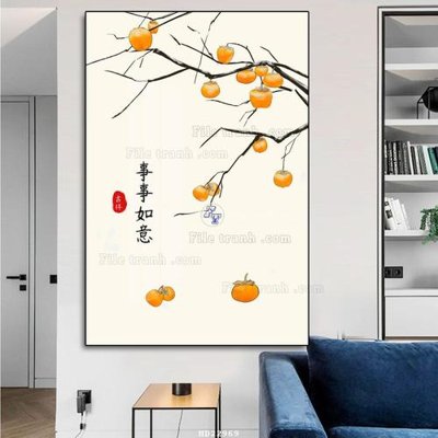 File tranh File tranh hiện đại pha lê gương HD22969 (bản gốc) treo quán cafe