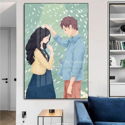 File tranh File tranh hiện đại pha lê gương HD23033 (gốc) chủ đề động vật