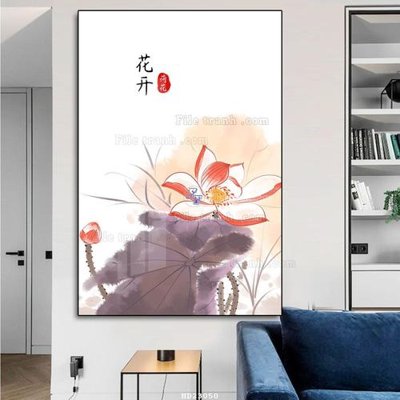 File ảnh File tranh hiện đại pha lê gương HD23050 (gốc) in decal dán tường