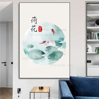 Download file File tranh hiện đại pha lê gương HD23096 (gốc) in mica bàn thờ